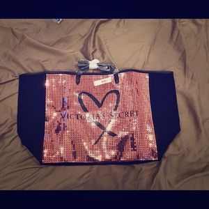 Victoria secret sequin tote